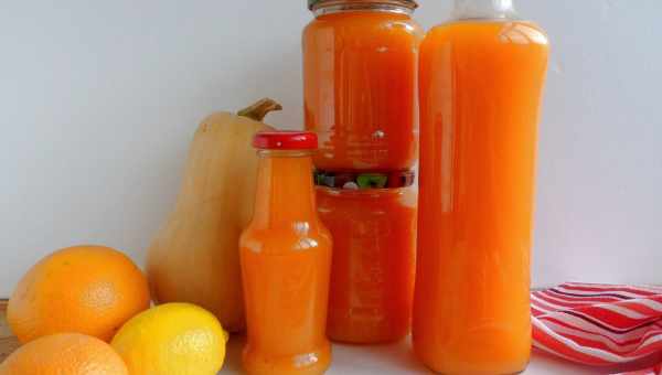 Тыквенный сок с апельсином на зиму - рецепт